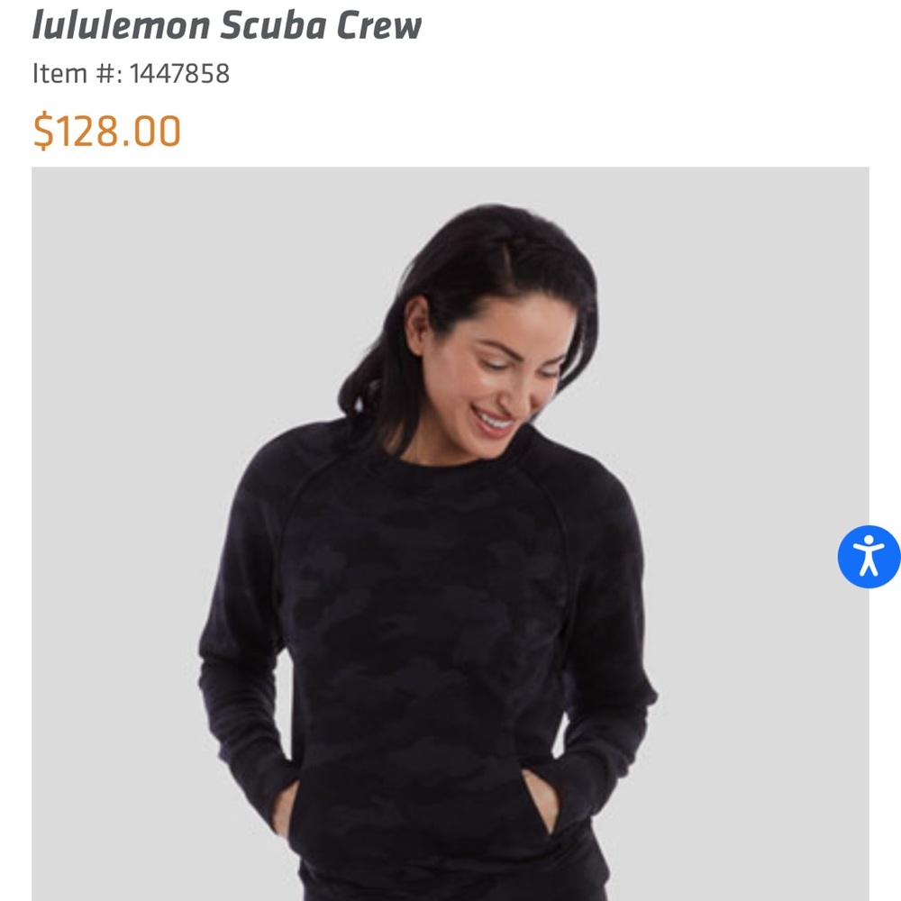 Lululemon Scuba Crew - Orangetheory line